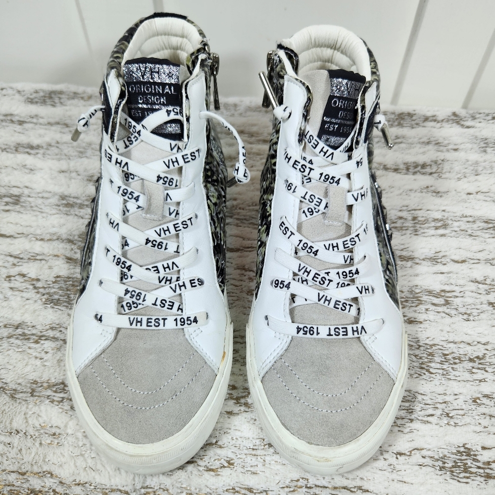 Vintage Havana "Juniper" High Top Star Stud Snake Print Sneaker | Women's Size 9 - Picture 4 of 12